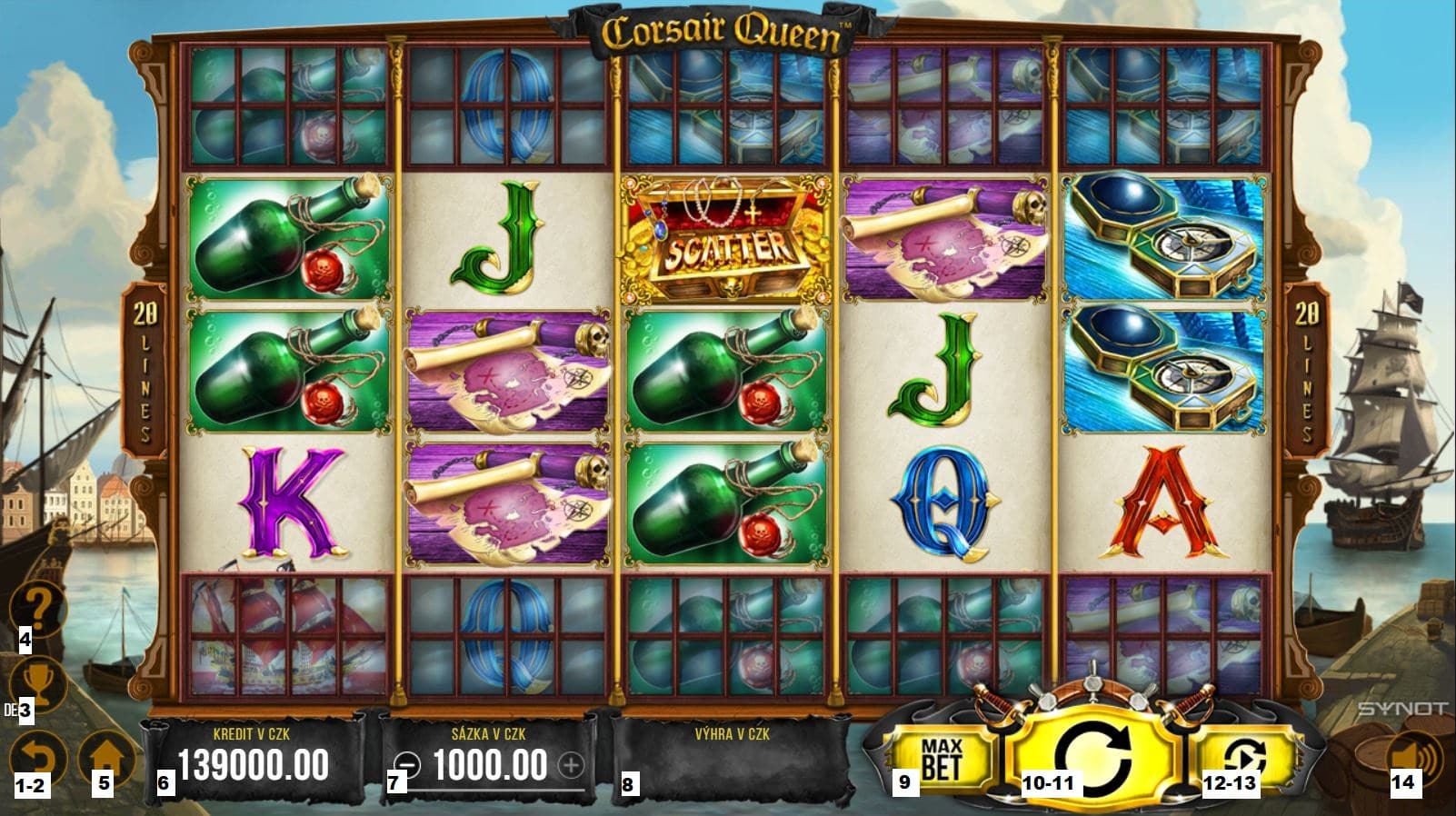 Jak hrát online herní automat Corsair Queen
