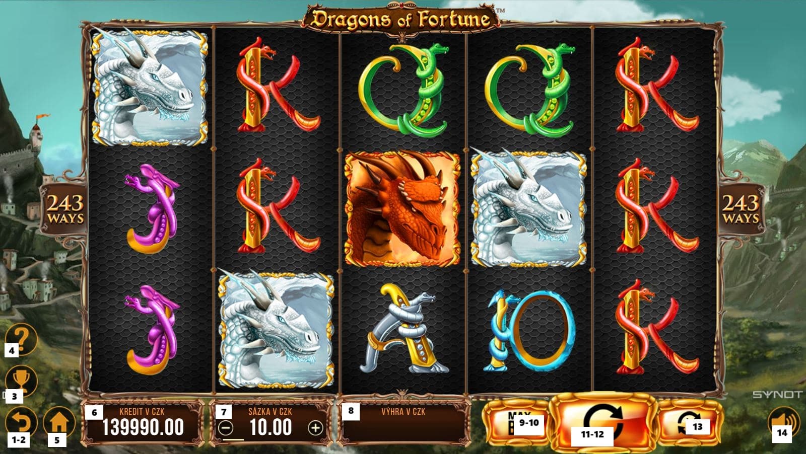 Jak hrát online herní automat Dragons of Fortune