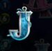 Symbol Písmeno J automatu Dolphin’s Wild Ride od SYNOT Games
