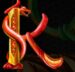 Symbol Písmeno K automatu Dragons of Fortune od SYNOT Games