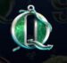 Symbol Písmeno Q automatu Dolphin’s Wild Ride od SYNOT Games