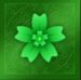 Symbol Zelený květ automatu 8 Flowers od SYNOT Games