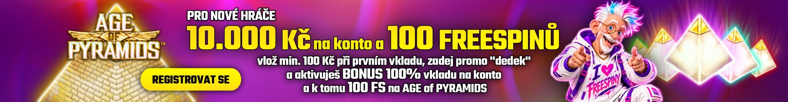 Registrační bonus Herna u Dědka
