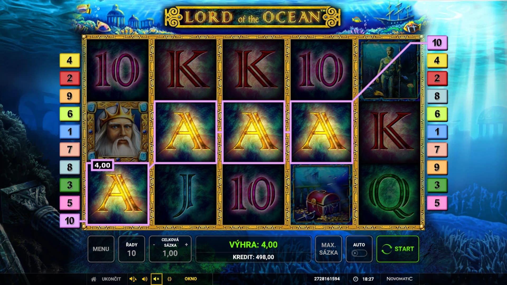 Lord of the Ocean online automat 