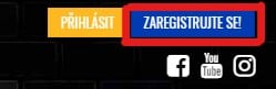 Registrační tlačítko v Herně U Dědka