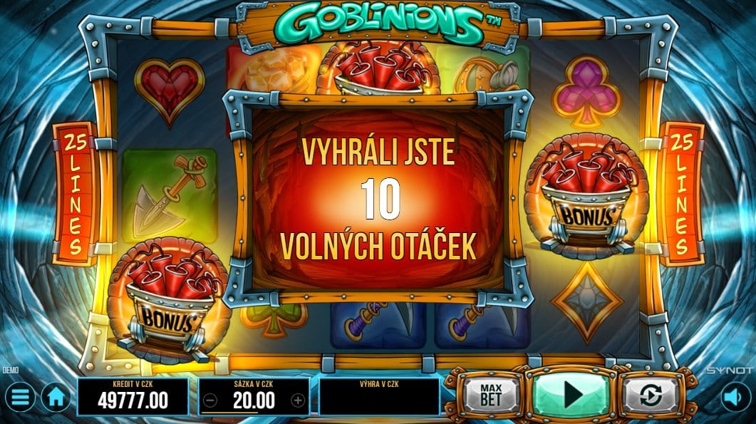 Goblinions online automat Bonusová hra