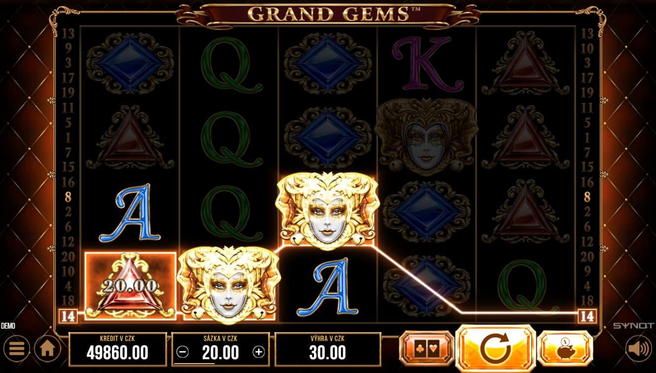 Grand Gems online automat Wild symbol