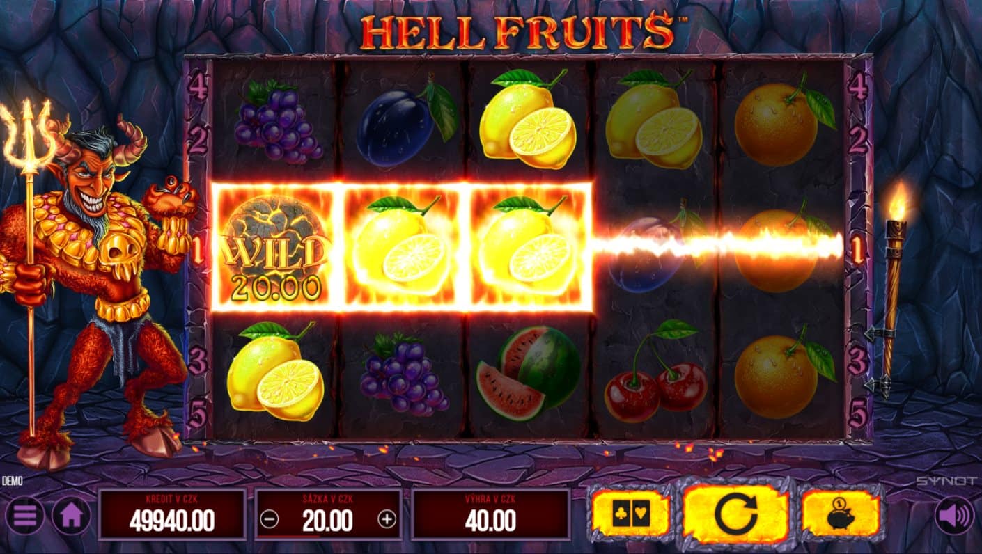 Hell Fruits online automat Wild symbol