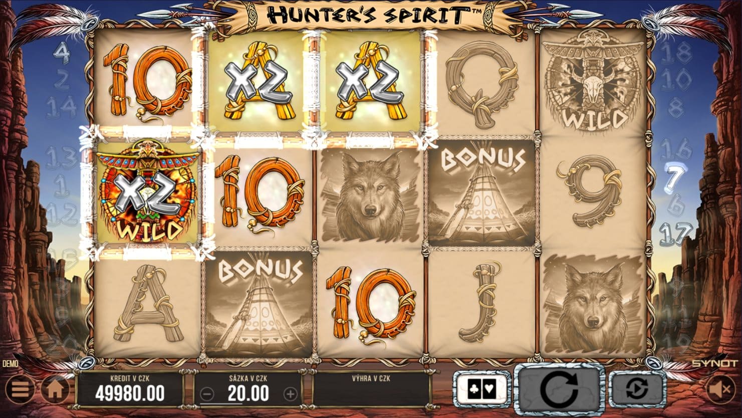Hunter's Spirit online automat Wild Symbol