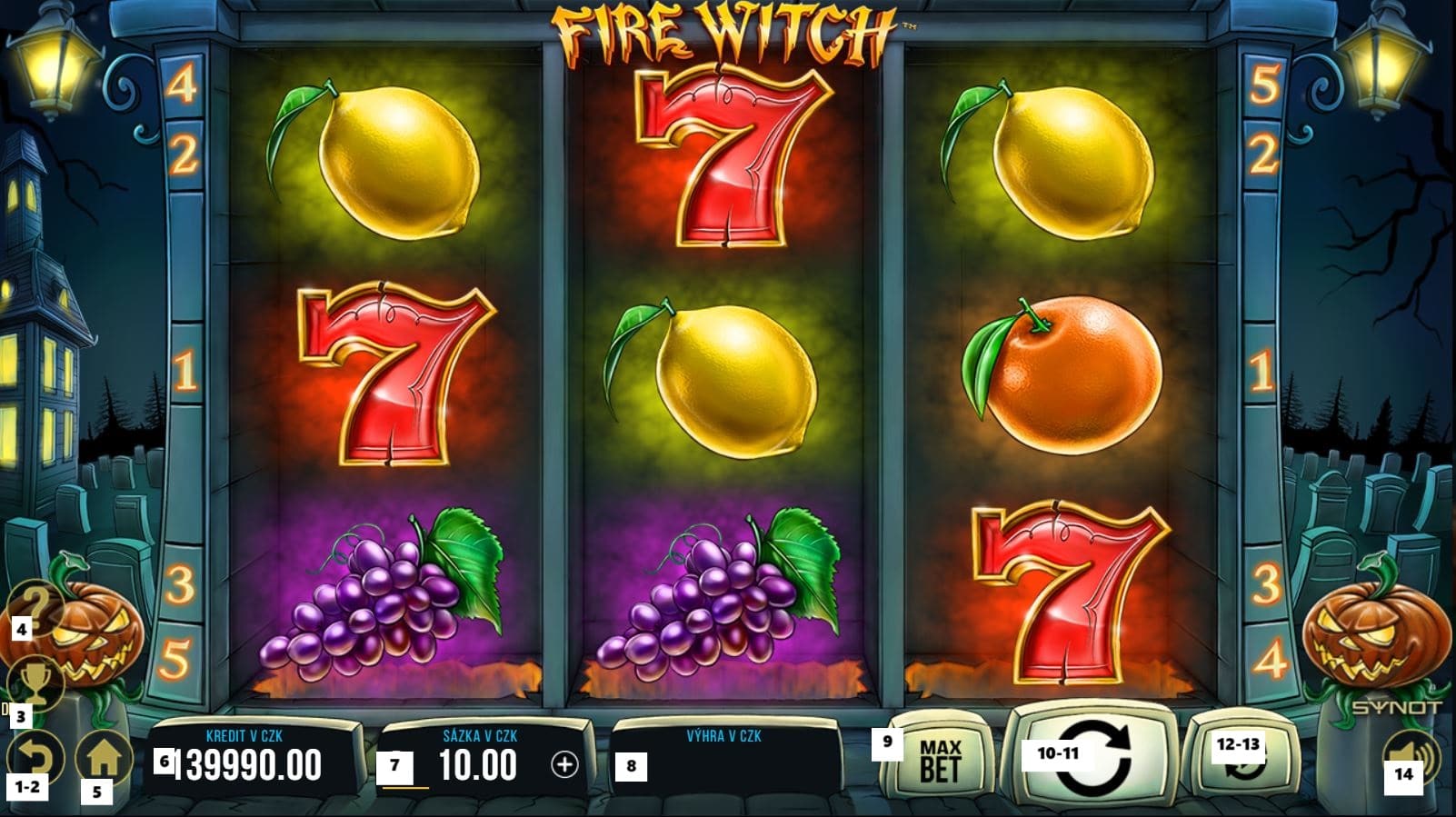 Jak hrát online herní automat Fire Witch