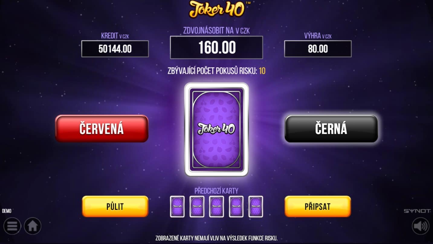 Joker 40 online automat Gamble