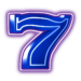 Symbol Modrá sedmička automatu Joker 50 Deluxe od SYNOT Games