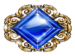 Symbol Modrý drahokam automatu Grand Gems od SYNOT Games
