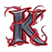 Symbol Písmeno K automatu Hell Mania od SYNOT Games