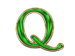 Symbol Písmeno Q automatu Grand Gems od SYNOT Games