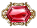 Symbol Rudý drahokam automatu Grand Gems od SYNOT Games