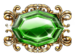 Symbol Zelený drahokam automatu Grand Gems od SYNOT Games