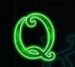 Symbol Písmeno Q automatu Lucky Elements od SYNOT Games