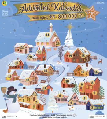 Ukázka nesetřeného losu Adventní kalendář