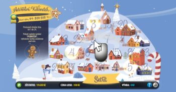 Ukázka nesetřeného losu Adventní kalendář