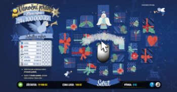 Ukázka nesetřeného losu Vánoční přání