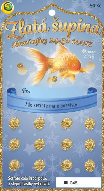 Ukázka nesetřeného losu Zlatá šupina