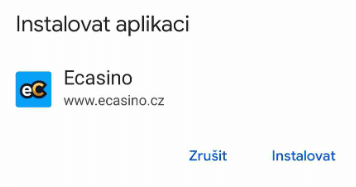 Instalovat aplikaci eCasino.cz