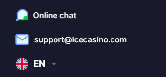 Podpora v Ice Casinu