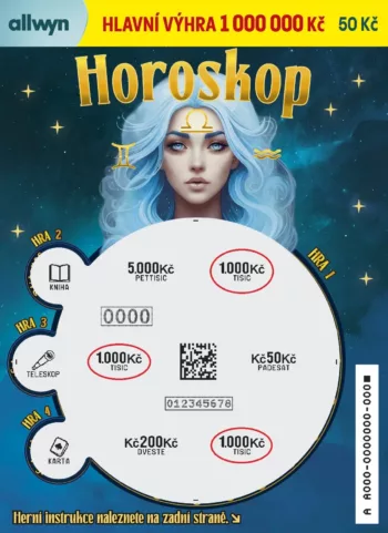 Ukázka setřeného losu Horoskop