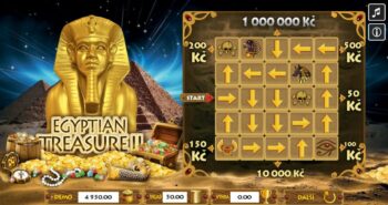 Egyptian treasure II online setřený los
