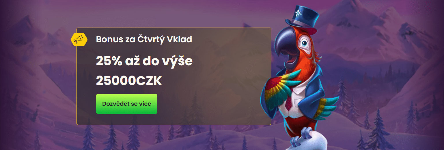 Bonus za čtvrtý vklad v Bizzo Casinu