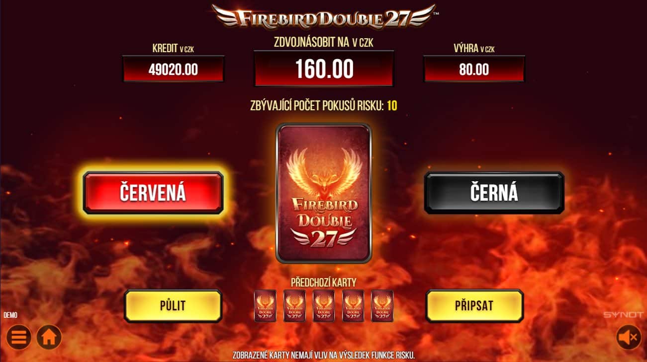 Firebird Double 27 online automat Gamble