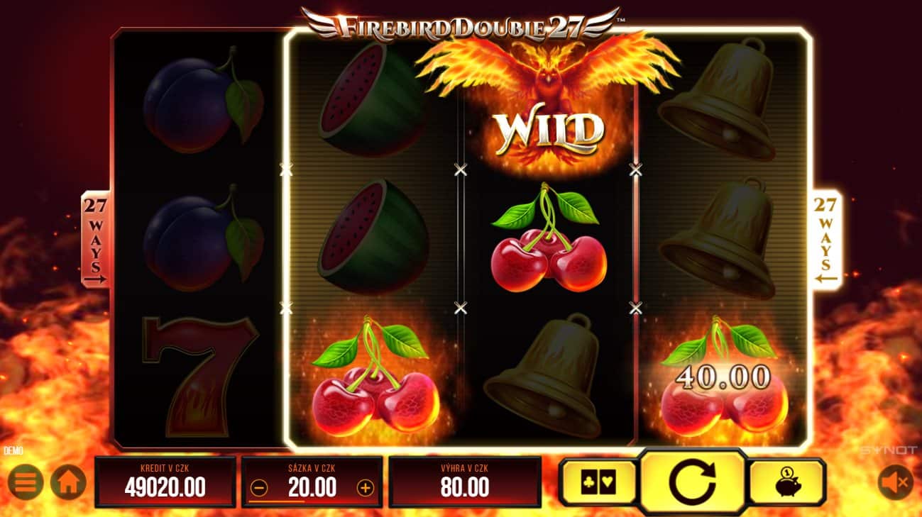 Firebird Double 27 online automat Wild