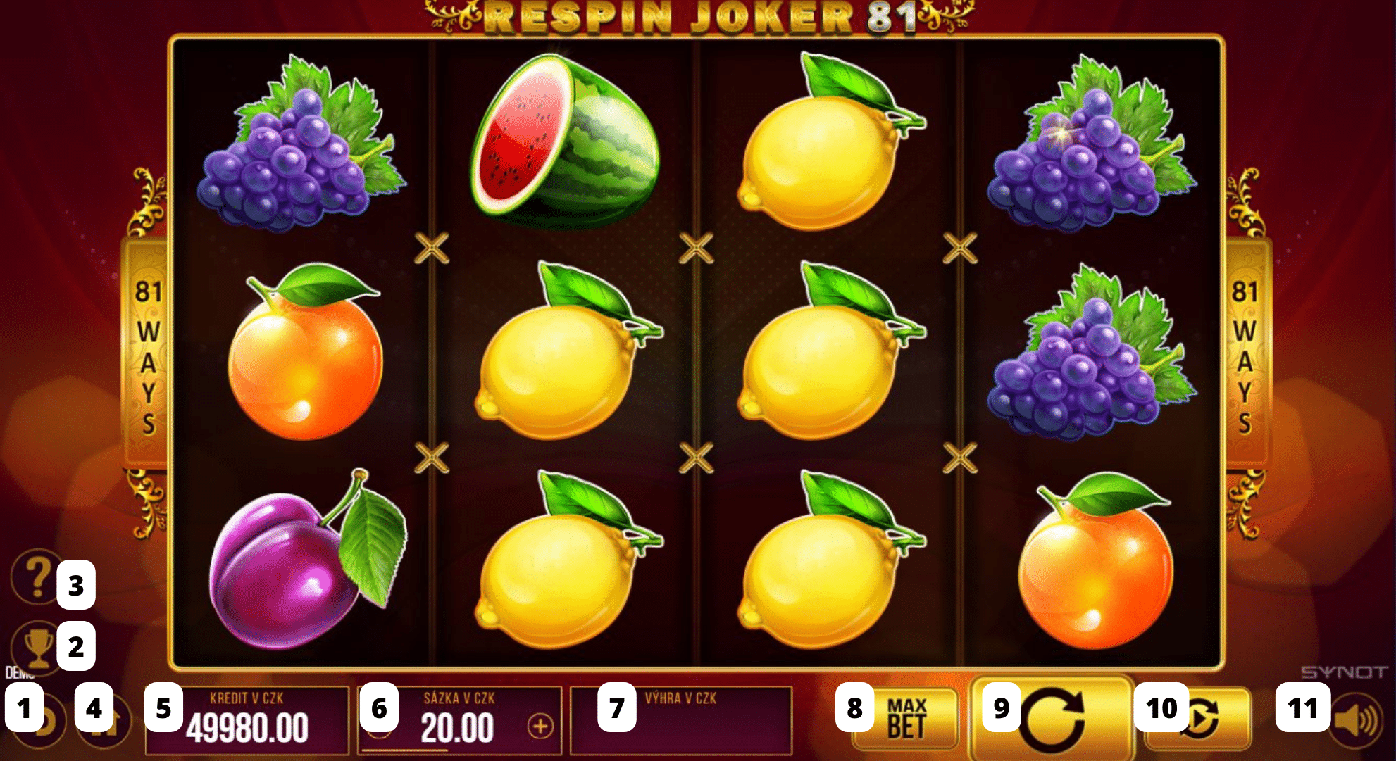 Respin Joker 81 online automat