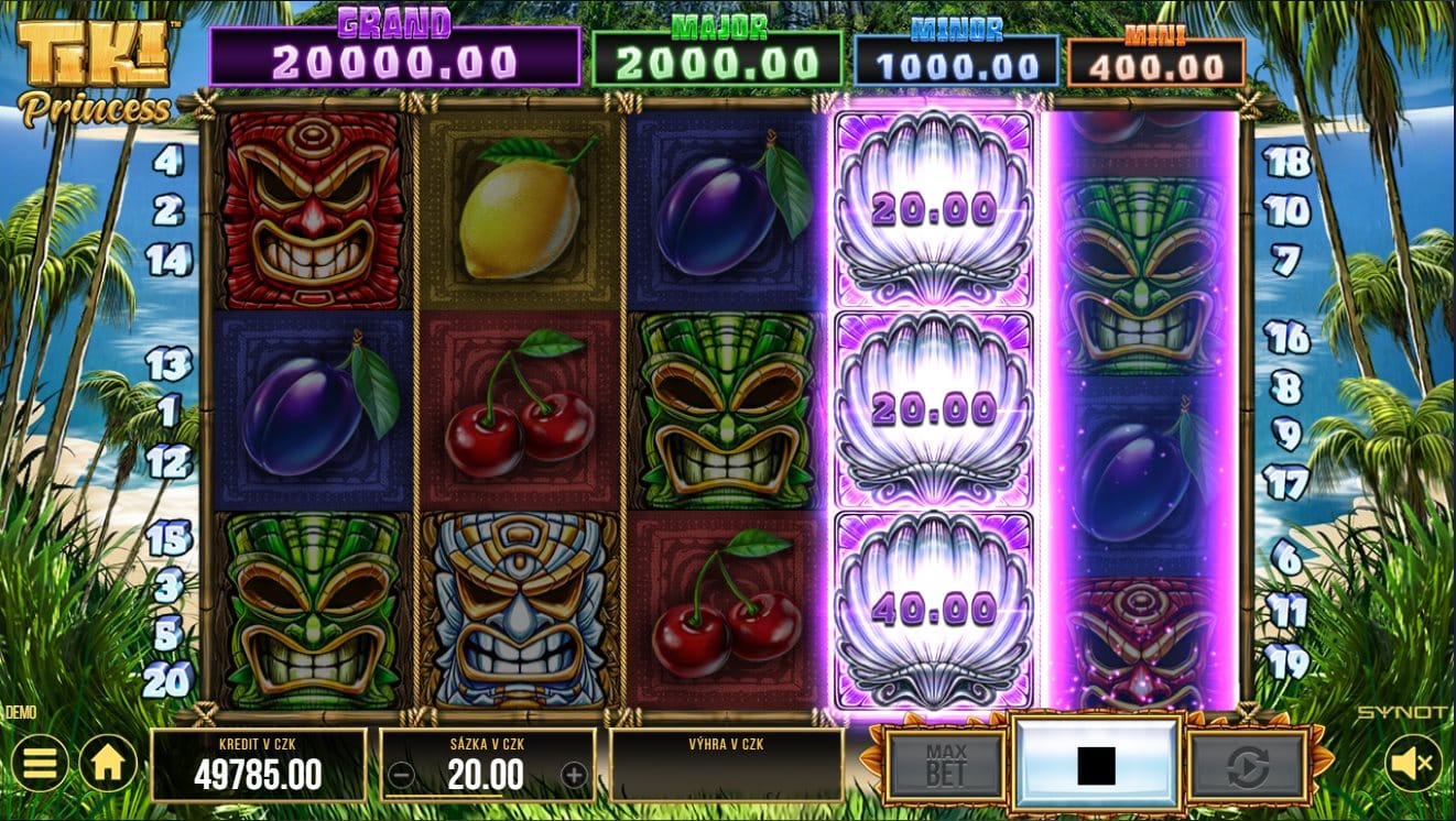 Tiki Princess online automat Hold and Win