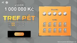 Ukázka setřeného online losu Tref pět