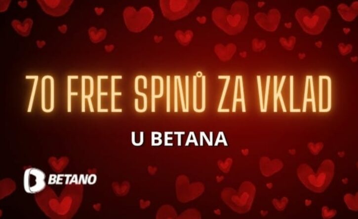 70 free spinů za vklad v casinu Betano