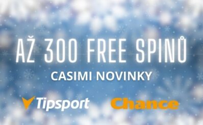 Až 300 free spinů v casinu Tipsport a Chance