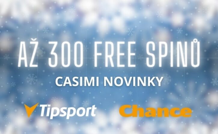 Až 300 free spinů v casinu Tipsport a Chance