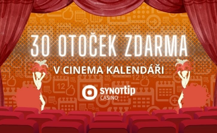 Free spiny v únorovém Cinema kalendáři od Synottipu