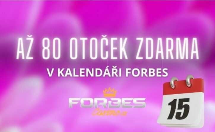 Až 80 free spinu ve Forbes kalendáři