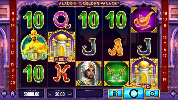 Aladdin and the Golden Palace od SYNOT Games