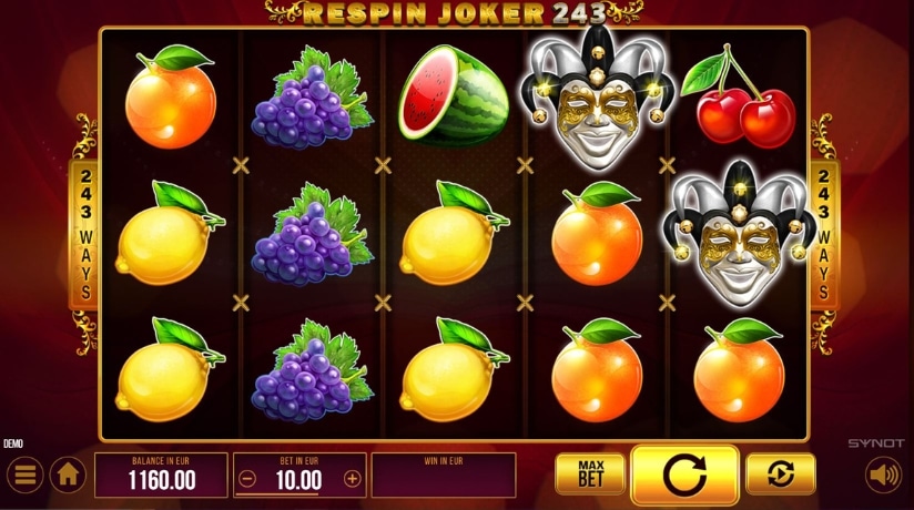 Hra Respin Joker 243 od výrobe SYNOT Games