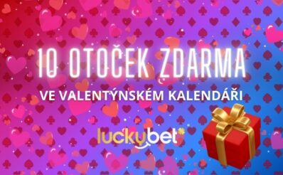 Valentýnské bonusy v kalendáři od LuckyBet