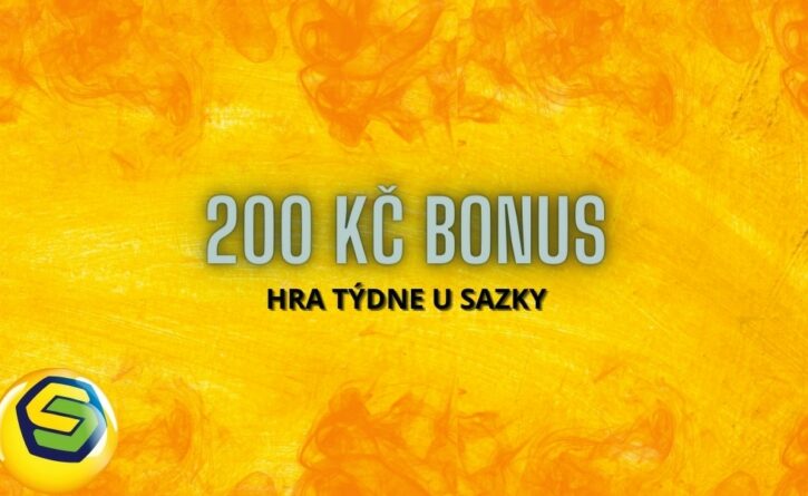 Získej bonus 200 Kč v týdenní hře od Sazky