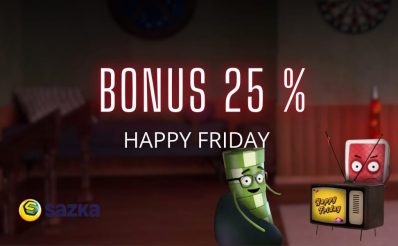 Oslav pátek s Happy Friday bonusem 25 %!