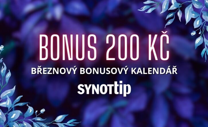 Bonus 200 Kč za vklad v kalendáři Synottip