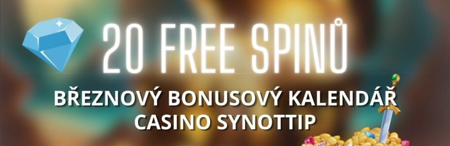 Free spiny v bonusovém kalendáři Synottip