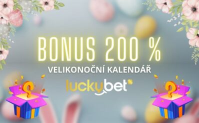 Bonus 200 % ve velikonočním kalendáři LuckyBet