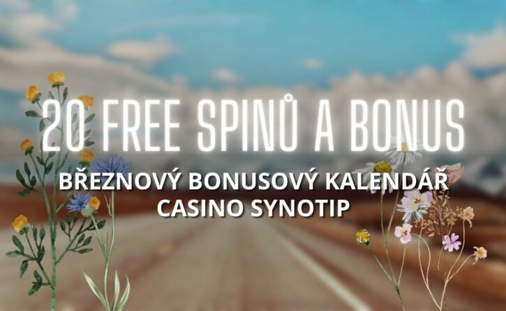 Free spiny a bonus v kalendáři Synottip